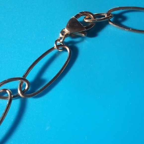 Ralph Lauren RLL Necklace Large Small Oval Two Tone Chain 18" Lobster Closure - Picture 2 of 4